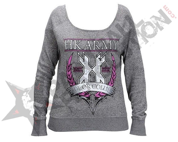 HK Army Sweater Girls Crest Grey - XS - XS - XS - XS - XS