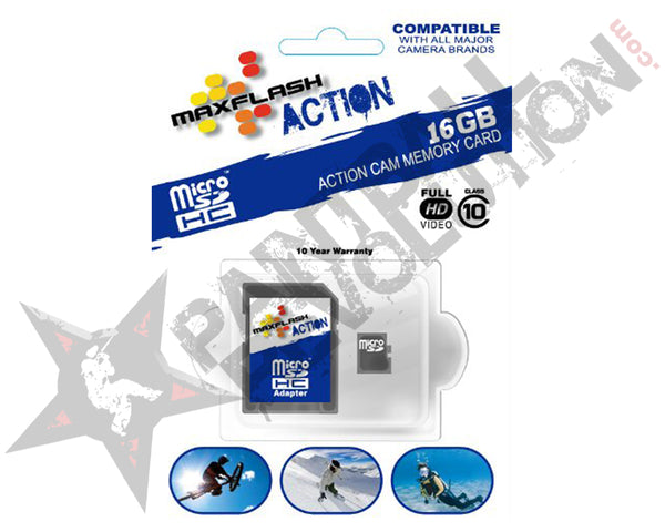 Max Flash 16GB Action microSDHC